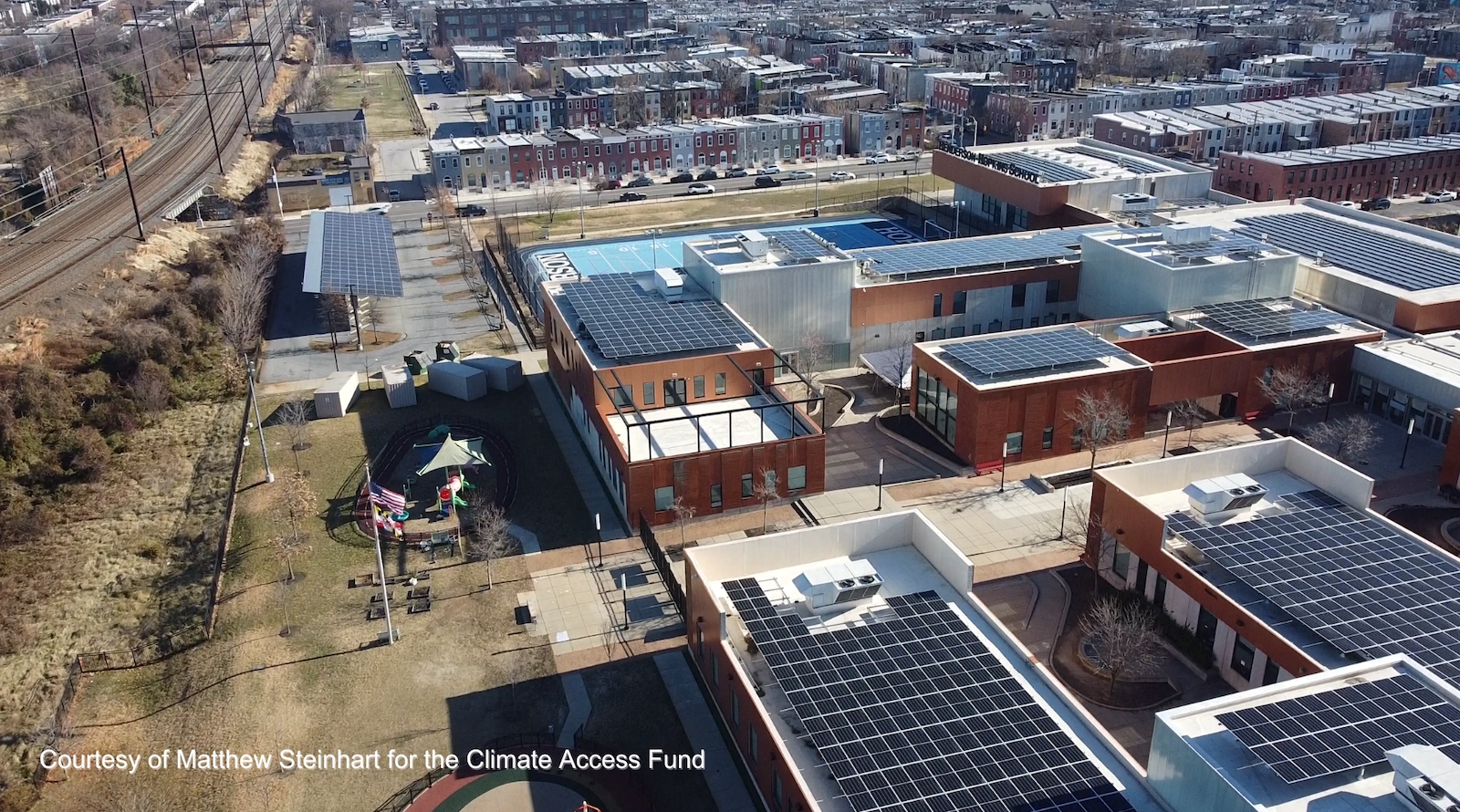 Solar Stewards 808kW solar project on Baltimore public school roof