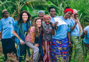 Amira Diamond and Melinda Kramer with WEA Leaders in Kenya. Photo Credit: Anthony Wanjiku