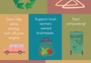 8 Ways to Live More Sustainably Infographic