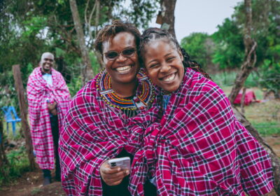 Rose Wamalwa, WEA East Africa Program Director, with a WEA/WWANC Leader in Kenya. Photo Credit: Anthony Wanjiku