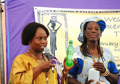 Fulera and Florence during the 2010 GWWI Grassroots Training in Ghana