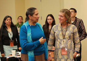 Casey Camp and Melinda Kramer at the 2011 Advocacy Training