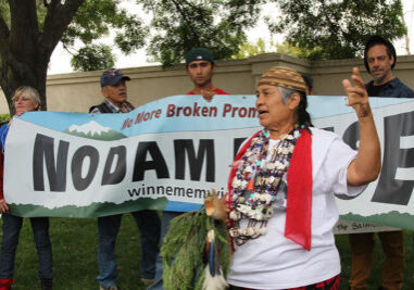 Chief Caleen Sisk at the 2016 Run4Salmon.
Photo: Toby McLeod
