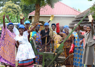 women-cheering-africa